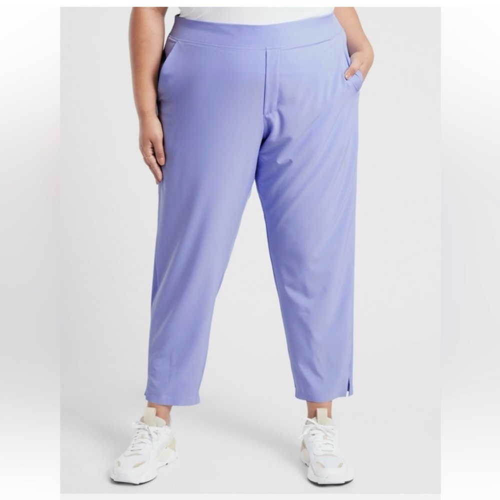 NWT Athleta Mid-Rise Brooklyn Ankle Pant Lilac 24